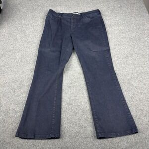 Levi's Mid Rise Bootcut Skinny Jeans Womens 16M W33 L32 Dark Wash Black Label